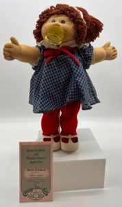 lot 40 image: Vintage Cabbage Patch Loop Bangs Auburn Single Pony Paci Girl Libby Paula