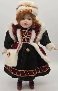 lot 94 image: 2003 Holiday Lane Brianna Porcelain Collectible Doll LE