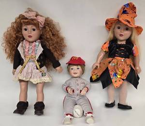 lot 102 image: Madame Alexander, Ashton Drake, & Halloween Collectible Dolls