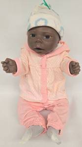 lot 117 image: African American Preemie Baby Girl Doll 