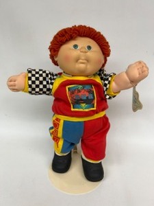 lot 60 image: Vintage HASBRO Cabbage Patch Kids RED HEAD Loop Hair BOY Doll With Original Hang Tag