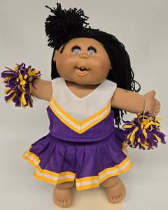 lot 132 image: Vintage Cabbage Patch Girl as Vikings Cheerleader