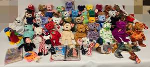 lot 262 image: Group of 48 BEANIE BABIES Collection