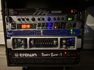 RAXXES PADJ RACKROAD CASE. WITH MIXER, AMPS, VIRTUALIZER ,DUAL ENGINE PROCESSOR & EQUALIZERS