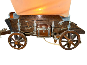 Bring the Old West Home Vintage Wooden Western Wagon Lamp