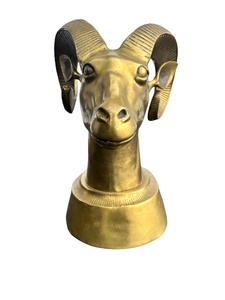 VINTAGE BRASS RAMS HEAD