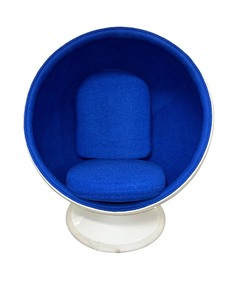 MID CENTRY MODERN EERO AATINO BALL CHAIR