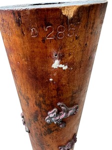 VINTAGE WOODEN WALLPAPER ROLLER