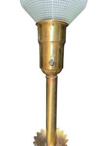Vintage Mid-Century Stiffle Brass Table Lamp