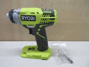 lot 207 image: Ryobi P237 18V One Lithium Ion Cordless Multi Speed 1-14 Inch Keyless Chuck Impact Driver w Belt Clip and LED (Battery Not Included  Power Tool Only) USED, TESTED, WORKS