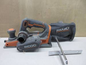 lot 249 image: R8481B 18-Volt OCTANE Cordless Brushless 3-14 in. Hand Planer (Bare Tool) No Retail Packaging, Bulk Packaged USED, TESTED, WORKS