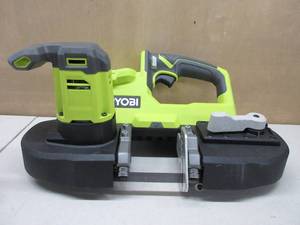 lot 257 image: Ryobi 18-Volt ONE Cordless 2.5 in. Portable Band Saw (Tool Only) P590, (Bulk Packaged, Non-Retail Packaging) USED, TESTED, WORKS
