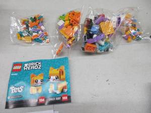 lot 283 image: LEGO BrickHeadz Ginger Tabby Cat Set 40480 NEW
