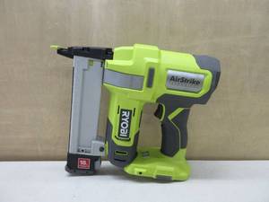 lot 286 image: RYOBI ONE 18-Gauge Cordless AirStrike Narrow Crown Stapler P361 Green LIKE NEW WORKS, TESTED