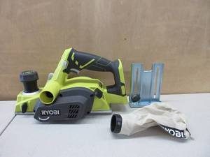 lot 296 image: Ryobi 18-Volt ONE Cordless 3-14 in. Planer P611 (Tool Only)(Bulk Packaged) LIKE TESTED, WORKS