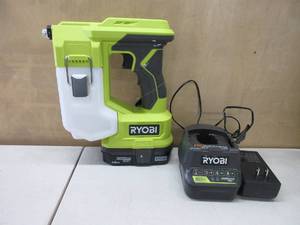 lot 300 image: Ryobi One 18V Cordless Handheld Sprayer Kit with (1) 1.5 Ah Battery and Charger USED, TESTED, WORKS