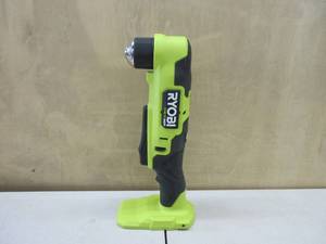 lot 307 image: RYOBI ONE HP 18V Brushless Cordless Compact 38 in. Right Angle Drill (Tool Only) LIKE NEW
