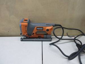 lot 311 image: RIDGID TOOL COMPANY R31011 3 Amp Fuego Compact Orbital Jigsaw USED, MISSING KNIFE, TESTED, WORKS