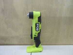 lot 314 image: RYOBI ONE HP 18V Brushless Cordless Compact 38 in. Right Angle Drill (Tool Only) NEW, TESTED, WORKS