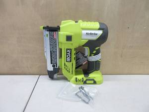 lot 321 image: Ryobi 18-Volt ONE Lithium-Ion Cordless AirStrike 23-Gauge 1-38 inch Headless Pin Nailer (Tool Only) NEW, TESTED, WORKS