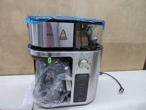 lot 342 image: Braun KF9070SI MultiServe Machine 7 Programmable Brew Sizes  3 Strengths  Iced Coffee, Glass Carafe (10-Cup), Stainless steel silve NEW, OPEN BOX, TESTED, WORKS