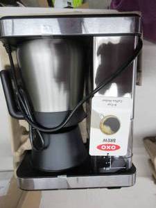 lot 348 image: OXO Brew 8 Cup Coffee Maker, Stainless Steel NEW, TESTD, WORKS
