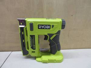 lot 355 image: Ryobi 18-Volt ONE Cordless Compression Drive 38 in. Crown Stapler (Tool Only) P317 SLIGHTLY USED, TESTED, WORKS