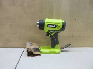 lot 365 image: Ryobi 18-Volt ONE Lithium-Ion Cordless Heat Gun (Tool Only) P3150 NEW, TESTED, WORKS