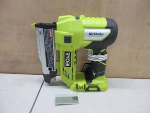 lot 370 image: Ryobi 18-Volt ONE Lithium-Ion Cordless AirStrike 23-Gauge 1-38 inch Headless Pin Nailer (Tool Only) NEW, TESTED, WORKS