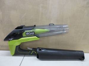 lot 371 image: Ryobi P2180 ONE Lithium 100 mph 280 CFM 18-Volt Lithium-Ion Cordless Jet Fan Blower Kit P108 P118 NEW BUT HAS SCRATCHES BUT NEVER USED. TESTED,WORKS