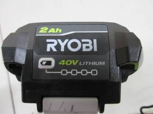 lot 386 image: RYOBI 40-Volt Lithium-Ion 2.0 Ah Battery NEW, TESTED, WORKS