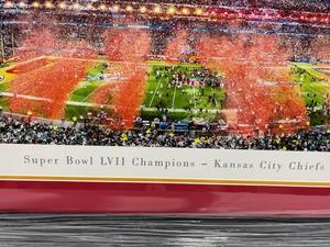 Super Bowl LVII Champions Kansas City Chiefs 18.5 x 43.5 Professionally Framed Panoramic Picture (New Old Stock) - $100 Reserve
