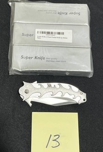 3 New Super Knife Folding Knives with 3 Blades