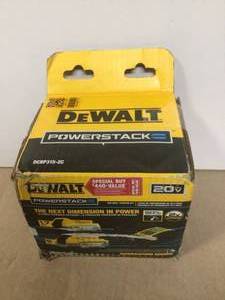 DEWALT Powerstack 20-Volt Lithium-Ion 5.0 Ah and 1.7 Ah Batteries and Charger Customer Returns See pictures