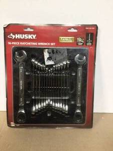 Husky SAE and Metric Ratcheting Wrench Set (16- Piece) Customer Returns See pictures