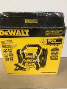 DEWALT 1600 Peak Amp Automotive Jump Starter, Portable Power  Four 15W USB Ports, 500-Watt Inverter,120 PSI Air Compressor  Customer Returns See Pictures