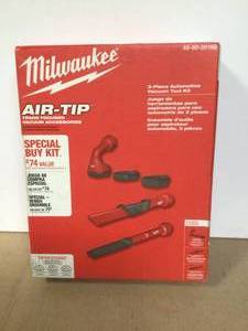 Milwaukee AIR-TIP 1-14 in. to 2-12 in. Automotive Kit with Crevice Tools and Utility Nozzle For WetDry Shop Vacuums (3-Piece) Customer Returns See Pictures