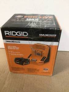 RIDGID 18V 4.0 Ah MAX Output Starter Kit with Rapid Charger Customer Returns See Pictures