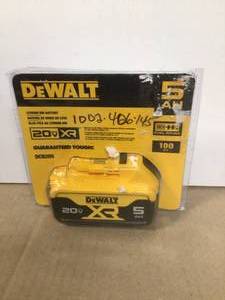 DEWALT 20V MAX XR Premium Lithium-Ion 5.0Ah Battery Pack Customer Returns See Pictures