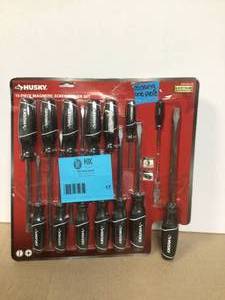 Husky Screwdriver Set (15-Piece) Missing One Piece Customer Returns See Pictures