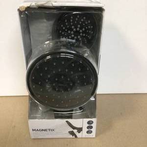 MOEN Magnetix 6-Spray 6.75 in. Dual Wall Mount Fixed and Handheld Shower Head 1.75 GPM in Matte Black Customer Returns See Pictures