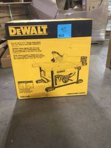 DEWALT 15 Amp Corded 8-14 in. Compact Portable Jobsite Tablesaw (Stand Not Included) Customer Returns See Pictures