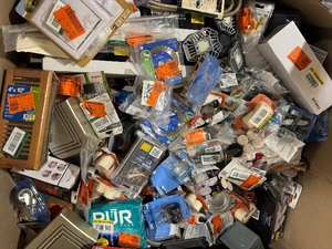 Pallets with Assorted Tools, Hardware  and Misc Units Costumer Returns See Pics