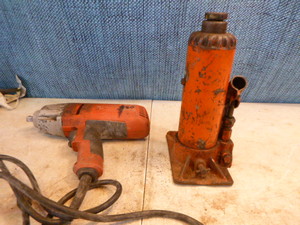 Impact Wrench and Bottleneck Jack