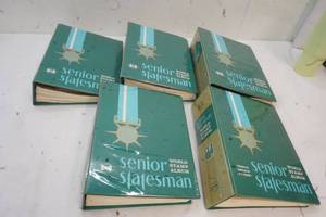5- Senior Statesman World Stamp Albums (Some have stamps inside)