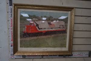 Framed Picture of a Train