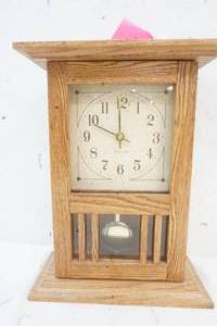 Light Oak Wood Clock (Top Comes off)