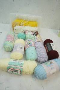 Variety of Yarn in container