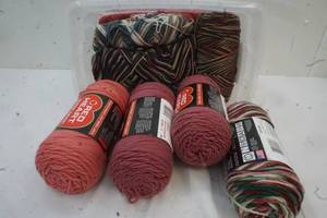 Variety of Yarn in container