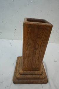 Hollow Solid Piece of Oak Wood
